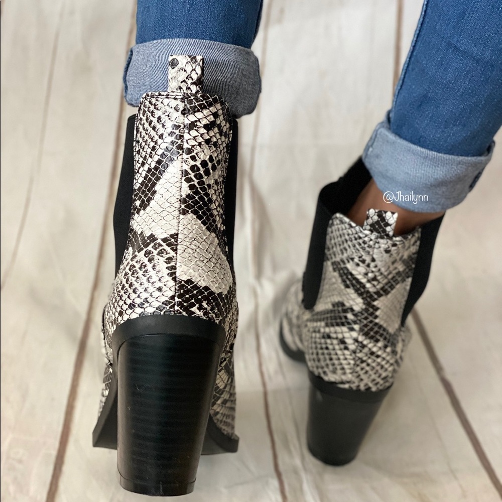Snake Print Slip on ankle bootie HP/CLOSET CRUSH - Picture 5 of 5